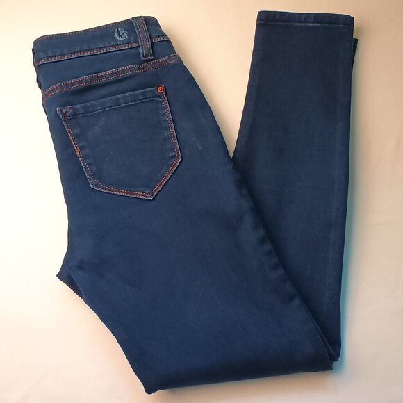 Kensie Jeans Denim Jeans Size 2/26 Effortless Ankle Mid Rise Skinny Leg Dark - Picture 1 of 10